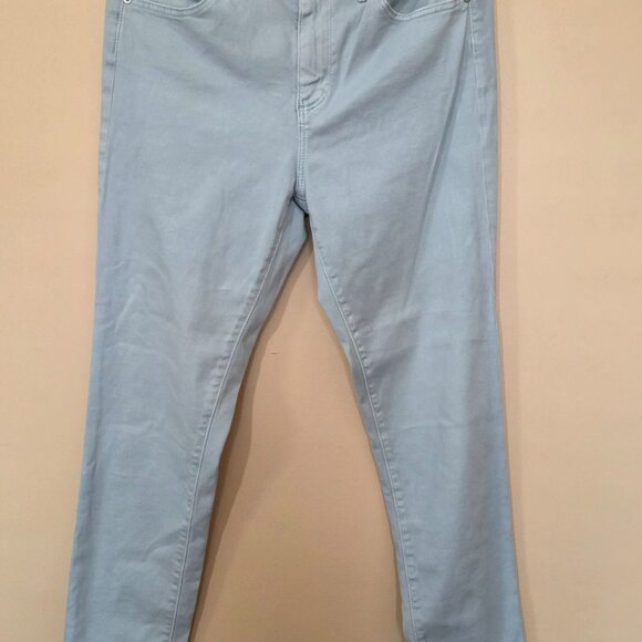 AG Adriano Goldschmied Prima Crop Cigarette Jeans Women's Blue Size 29 Stretch - Picture 2 of 11